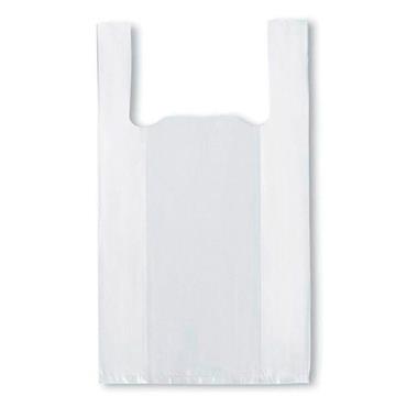 BOLSA CAMISETA RECICLADA 35X45 (PAQ. 100 UND)