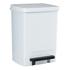 PAPELERA 26 LT PLASTICO PEDAL BLANCO