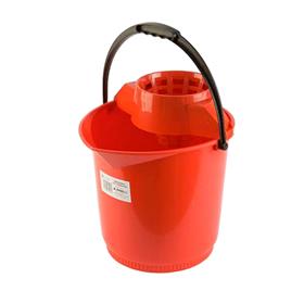 CUBO REFORZADO CON ESCURRIDOR 13 Lts. Rojo