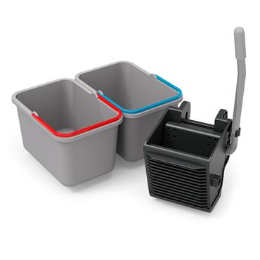 KIT CARRO LIMPIEZA SRK16 (Prensa+2 cubos 17 Lt)