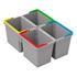 KIT CARRO LIMPIEZA SRK21 (4 cubos de 5 Lt)