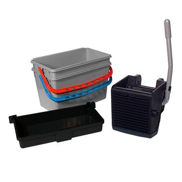 KIT CARRO LIMPIEZA SRK2 (Bandeja+Prensa+2 cubos de 22 Lt)