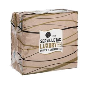 SERVILLETA 40X40 P&P (2H)100% RECICLADO KRAFT(Caja 2000)
