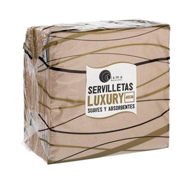 SERVILLETA 40X40 P&P (2H)100% RECICLADO KRAFT(Caja 2000)