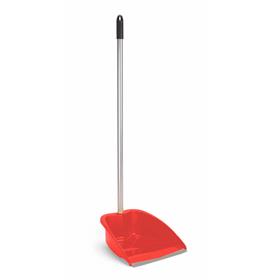 RECOGEDOR MANGO ALTO GOMA rojo (09024)