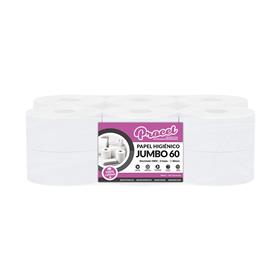 PAPEL HIGIENICO JUMBO C/60 2H PROCEL Paq. 12 rollos