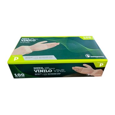 GUANTE DE VINILO SIN POLVO ECO T/S (Est.100 Und)